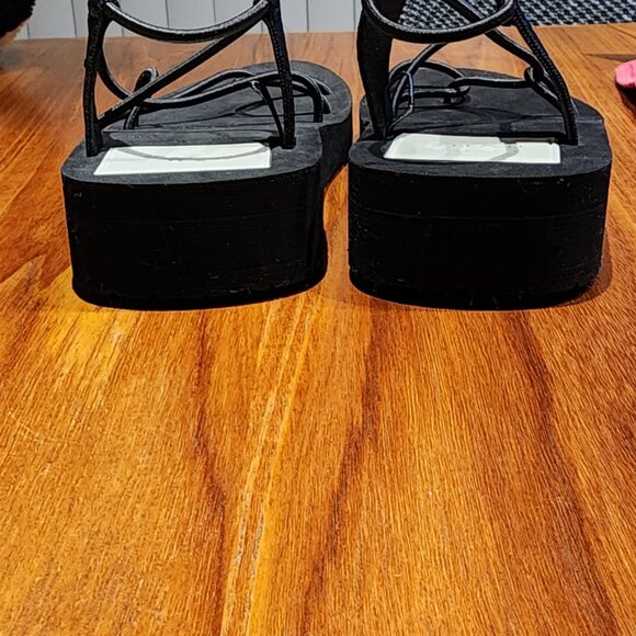 Zara Home Platform Sandals  Size 7.5 - Picture 5 of 6